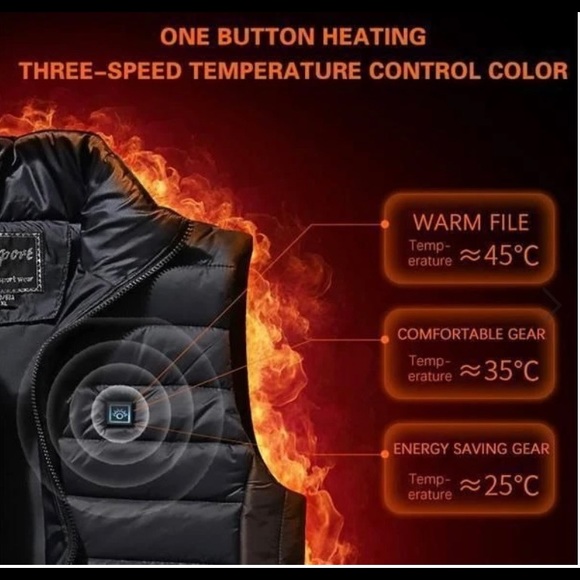 Electric Heating Vest Coat like NEW - Picture 12 of 13